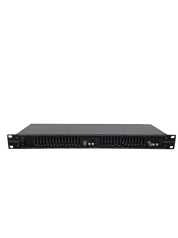 Citronic Equalizer CQ215 B - Dual 15-Band EQ - Very Good w/ Power Supply