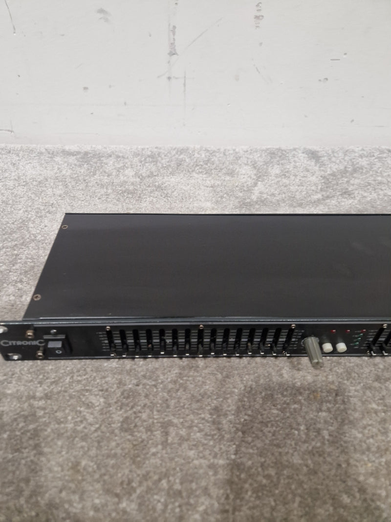 Citronic Equalizer CQ215 B - Dual 15-Band EQ - Very Good w/ Power Supply - Image 3