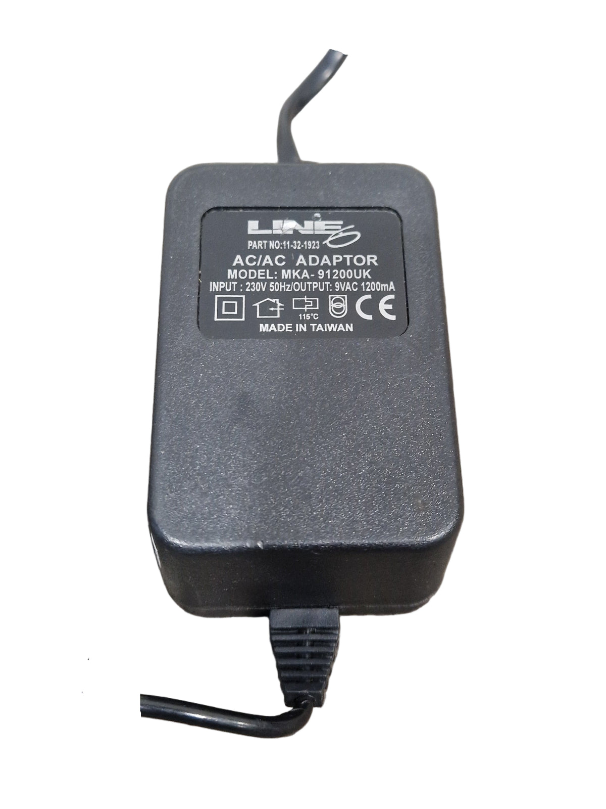 Line 6 Variax AC/AC Adaptor Mka-91200uk 9VAC - Reliable Power Supply - Excellent