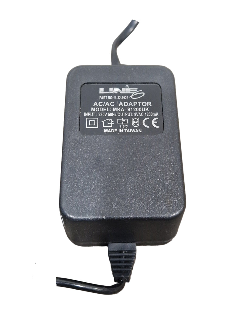 Line 6 Variax AC/AC Adaptor Mka-91200uk 9VAC - Reliable Power Supply - Excellent - Image 1