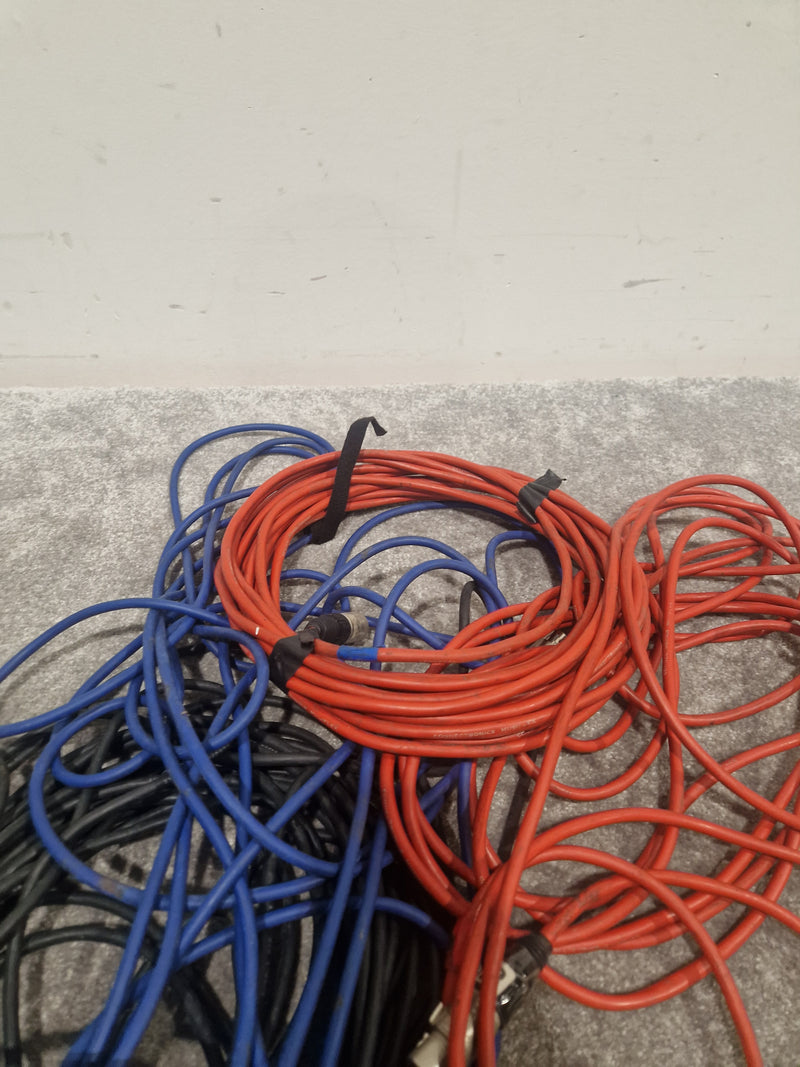 JOB-LOT OF XLR Cables - Mixed Lengths & Colors - Good - Image 13