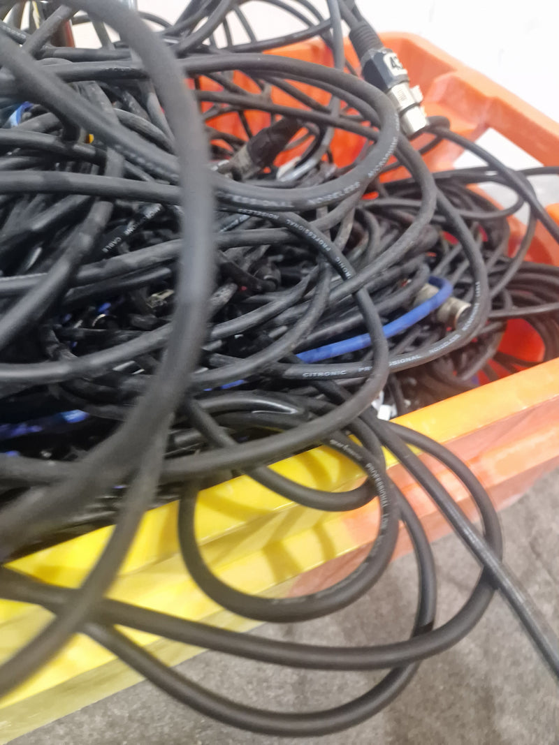 JOB-LOT OF XLR Cables - Mixed Lengths & Colors - Good - Image 17