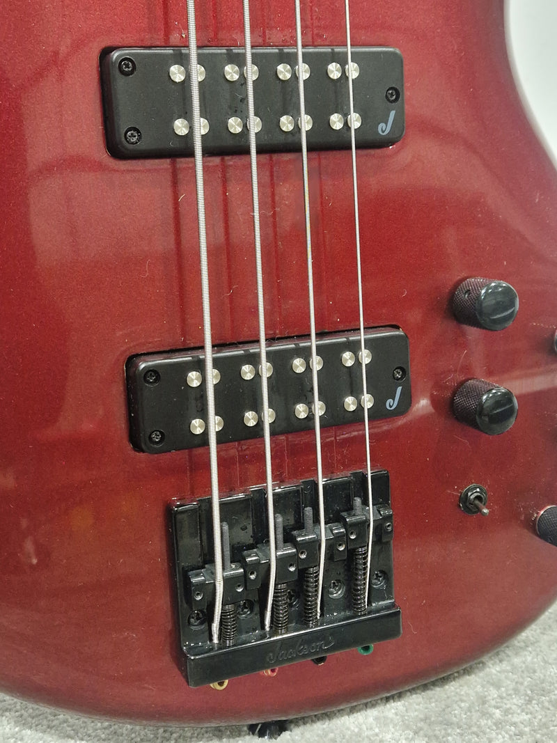 Jackson X Series Spectre Bass SBX IV IN Metallic Red - Metallic Finish - Excellent w/ Soft Case - Image 3