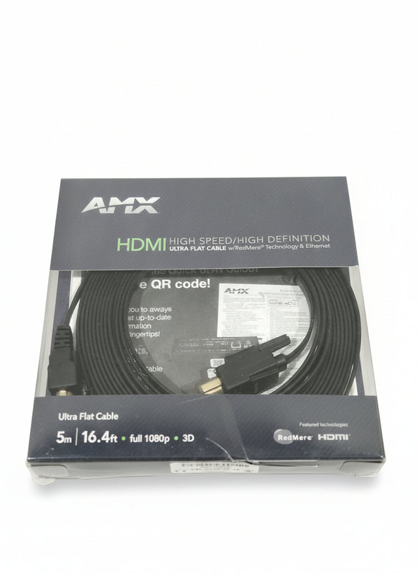 5M AMX Ultra Flat HDMI Cable - High-Speed Transmission - Excellent w/ Original Box
