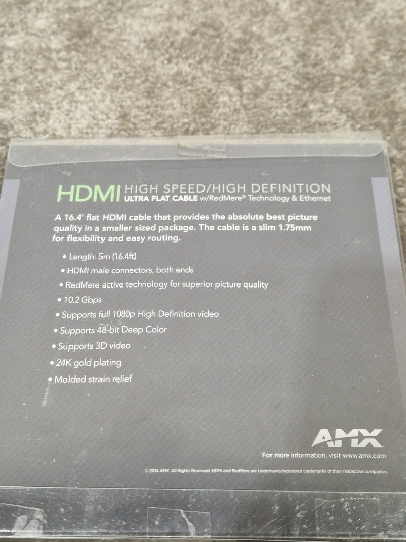 5M AMX Ultra Flat HDMI Cable - High-Speed Transmission - Excellent w/ Original Box - Image 4