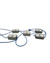 Blue CEE Industrial Plug to 5× Dual UK Socket Distribution Lead - Rugged Industrial Design - Good - Photo 1