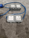 Blue CEE Industrial Plug to 5× Dual UK Socket Distribution Lead - Rugged Industrial Design - Good - Photo 13