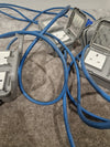 Blue CEE Industrial Plug to 5× Dual UK Socket Distribution Lead - Rugged Industrial Design - Good - Photo 11