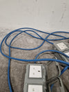 Blue CEE Industrial Plug to 5× Dual UK Socket Distribution Lead - Rugged Industrial Design - Good - Photo 12