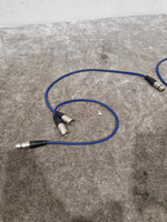 4 Blue XLR Microphone Cables - High-Quality Audio Transfer - Excellent - Image 9