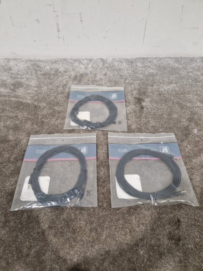 Kramer 25FT 3.5mm TO 3.5mm Cable Set OF 3 - High-Fidelity Audio - Excellent w/ Original Packaging - Image 5