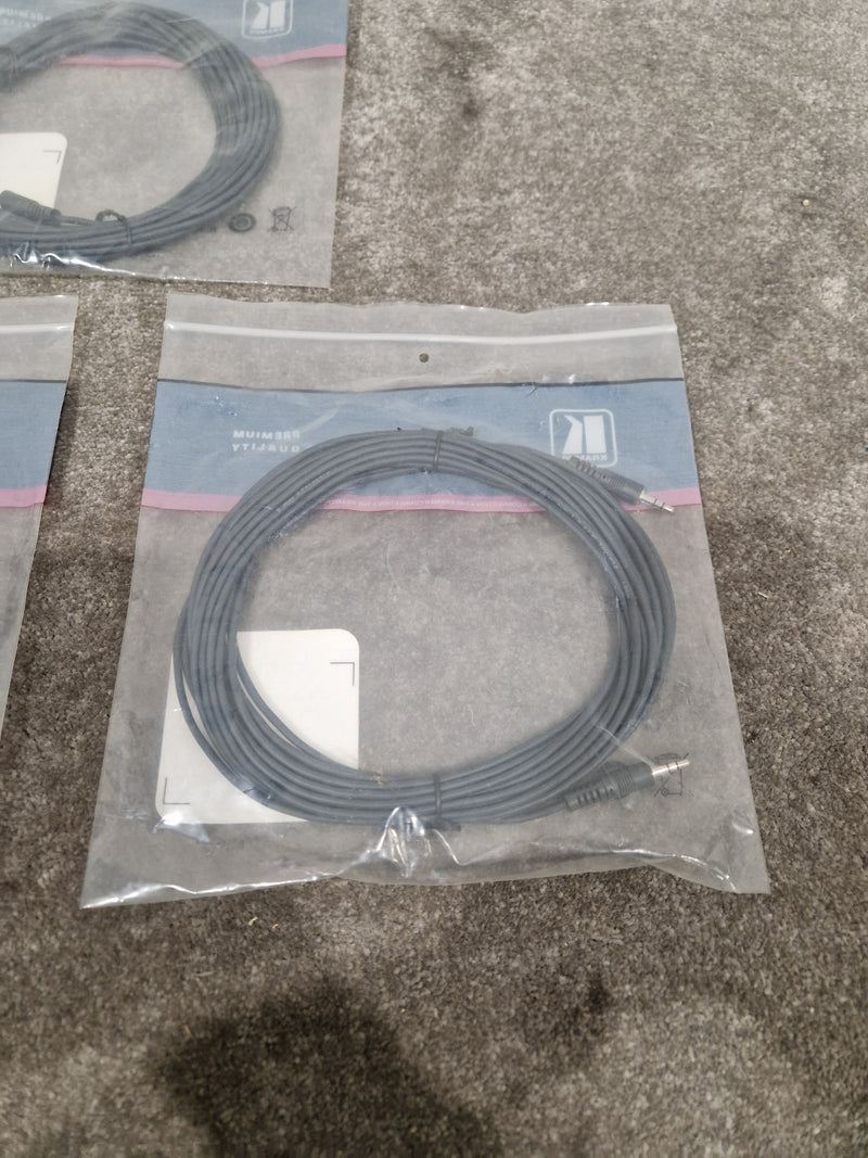 Kramer 25FT 3.5mm TO 3.5mm Cable Set OF 3 - High-Fidelity Audio - Excellent w/ Original Packaging - Image 6