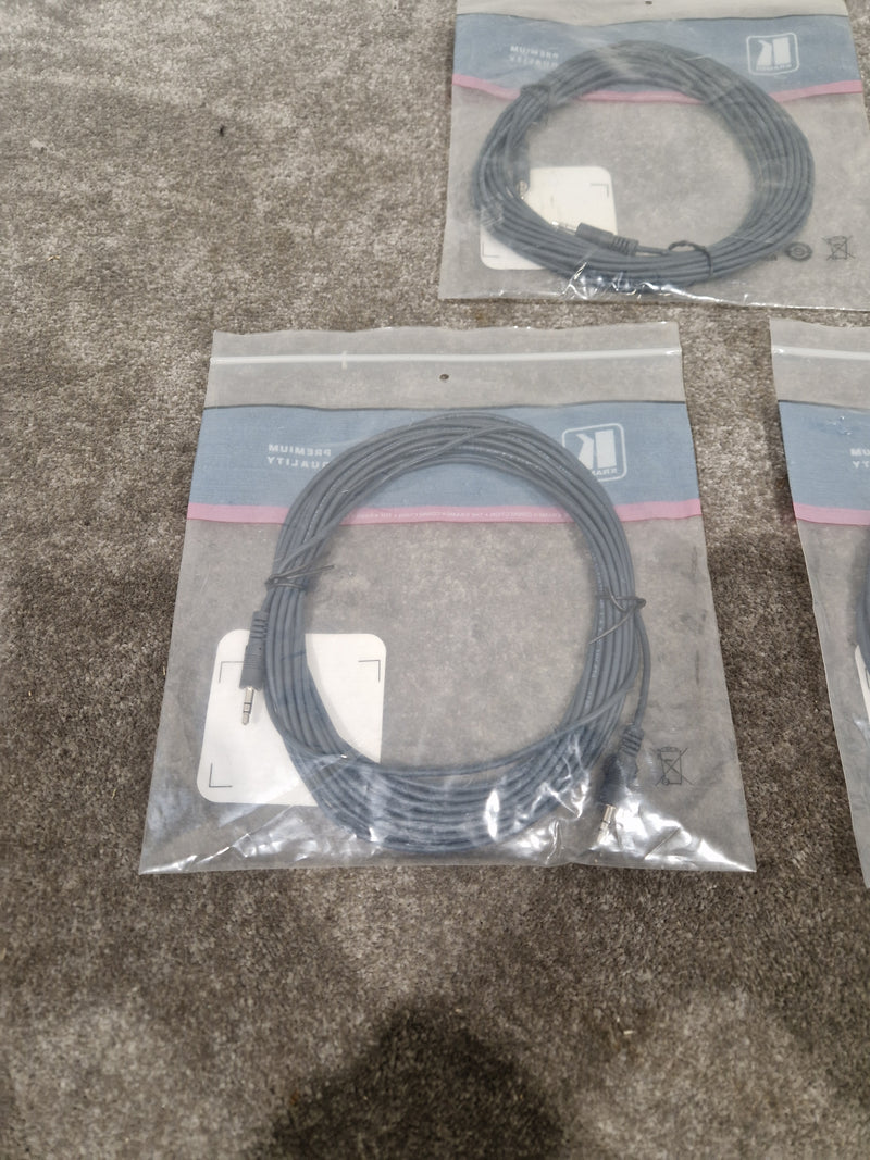 Kramer 25FT 3.5mm TO 3.5mm Cable Set OF 3 - High-Fidelity Audio - Excellent w/ Original Packaging - Image 7