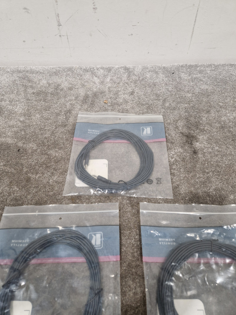 Kramer 25FT 3.5mm TO 3.5mm Cable Set OF 3 - High-Fidelity Audio - Excellent w/ Original Packaging - Image 8