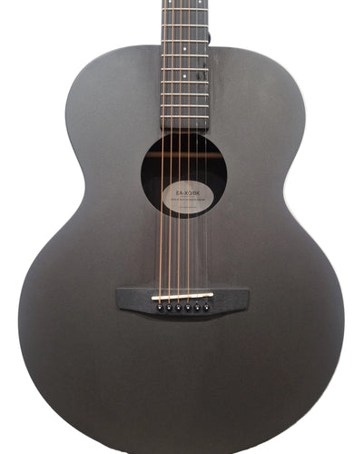 Enya EA-XO-BLK Black Acoustic Guitar - Premium Sound Quality - Excellent w/ Soft Case