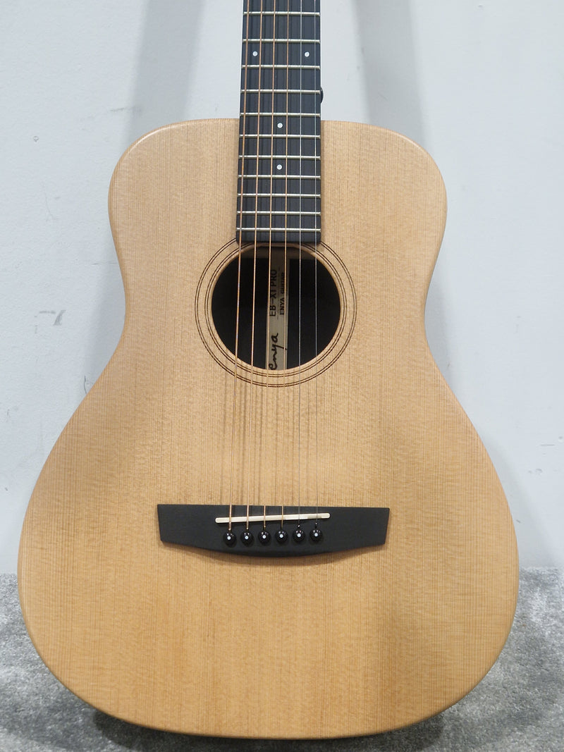 Enya EB-X1-PRO Natural 1/2 Acoustic Guitar - Compact Travel Size - Excellent w/ Soft Case & Guitar Accessories - Image 25