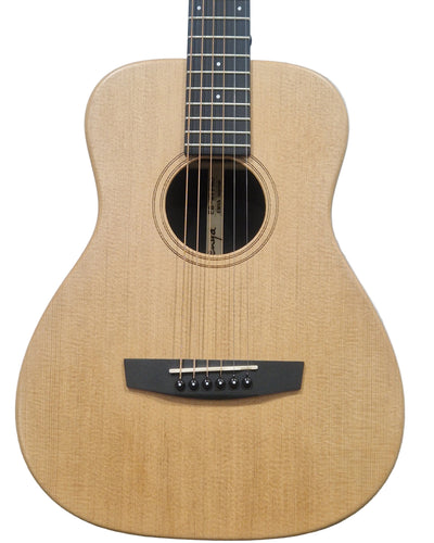 Enya EB-X1-PRO Natural 1/2 Acoustic Guitar - Compact Travel Size - Excellent w/ Soft Case & Guitar Accessories