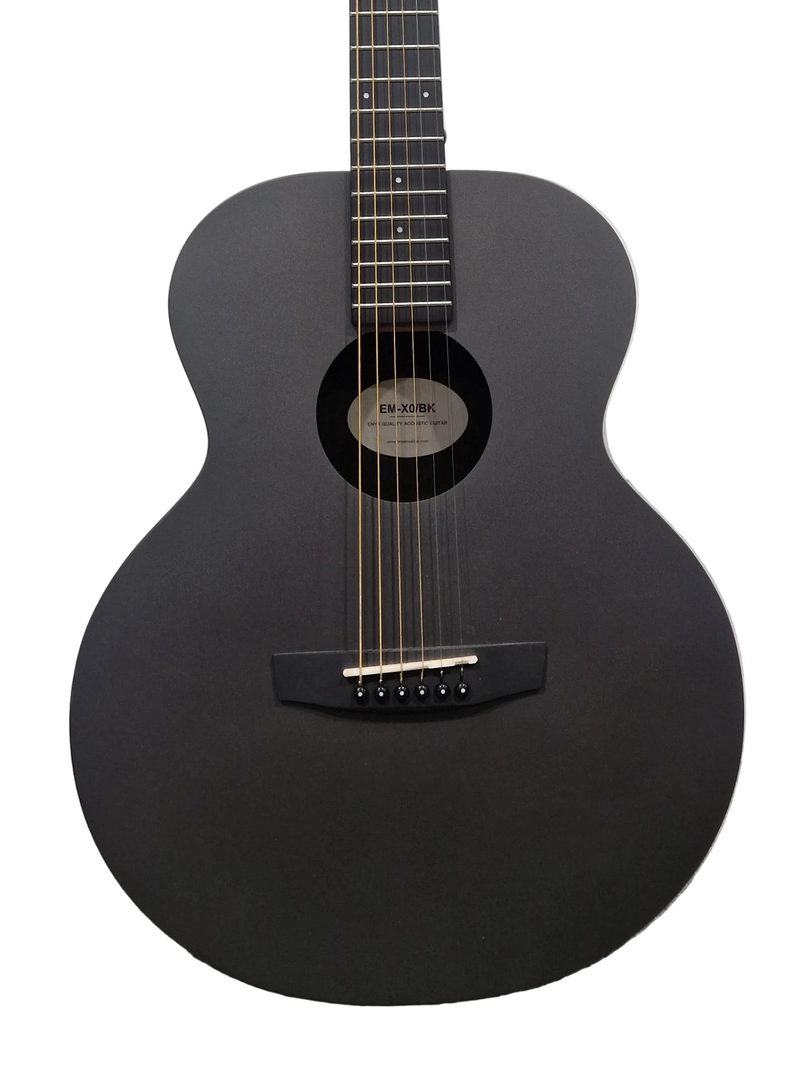 Enya EM-K0/BK Acoustic Guitar - Black Finish - Excellent - Image 1