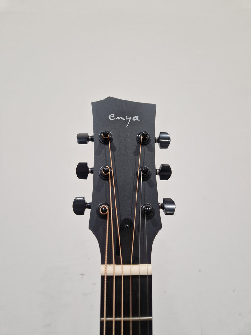 Enya EA-X1-PRO Sunburst Acoustic Guitar - Premium Solid Top - Excellent w/ Soft Case & Guitar Accessories - Image 5