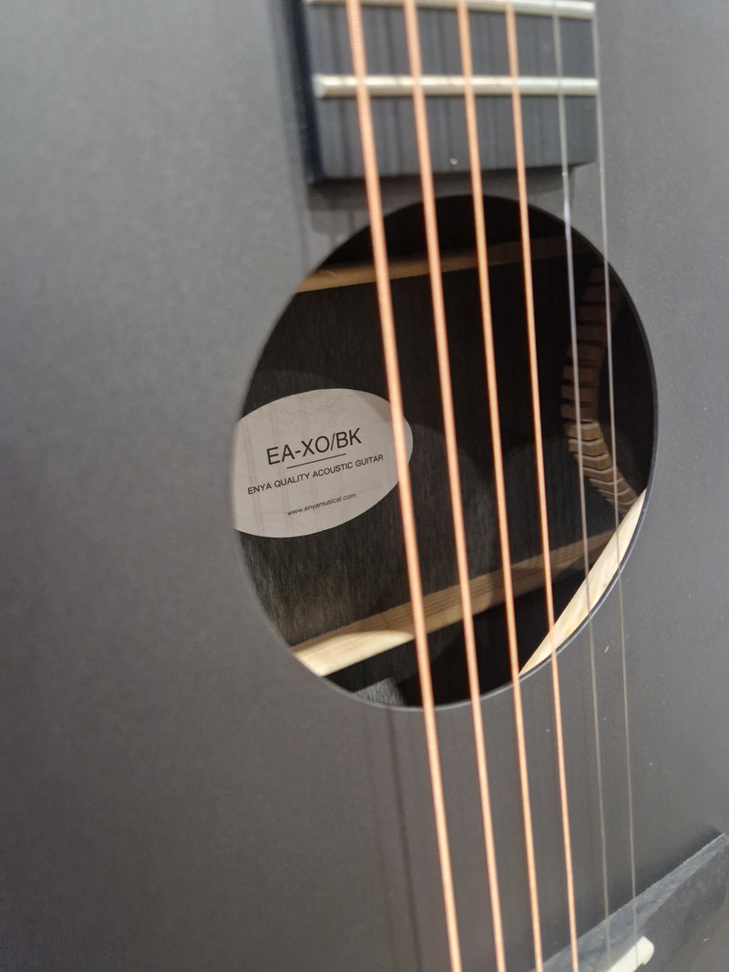Enya EA-XO-BK - Acoustic Guitar - Like New w/ Soft Case & Tags - Image 3