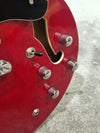 Indie Semi Acoustic 335 Electric Guitar Red - Made in Korea - Excellent w/ Hard Case - Photo 2