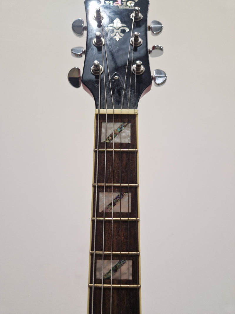 Indie Semi Acoustic 335 Electric Guitar Red - Made in Korea - Excellent w/ Hard Case - Image 20