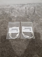 Pair OF Polycom White CM2 4-6P XLR Cables - High-Fidelity Audio - Excellent w/ Original Packaging - Image 2