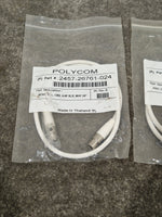 Pair OF Polycom White CM2 4-6P XLR Cables - High-Fidelity Audio - Excellent w/ Original Packaging - Image 9
