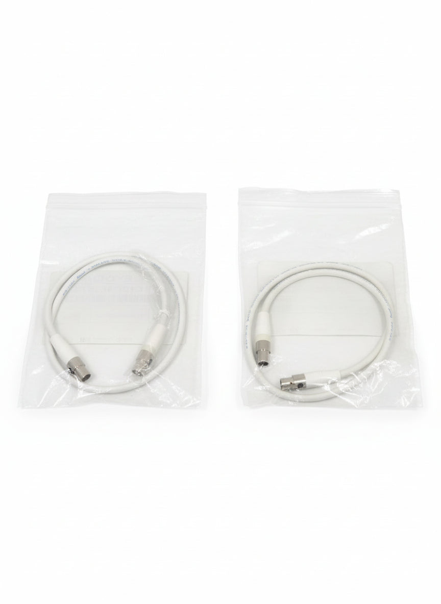 Pair OF Polycom White CM2 4-6P XLR Cables - High-Fidelity Audio - Excellent w/ Original Packaging