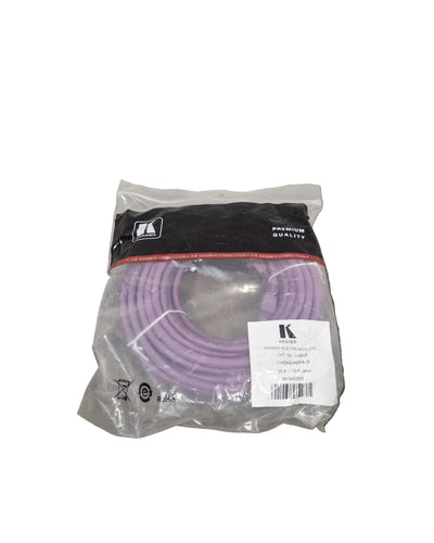 Kramer 35FT Purple Ethernet Cable - High-Speed Network - Excellent w/ Original Packaging