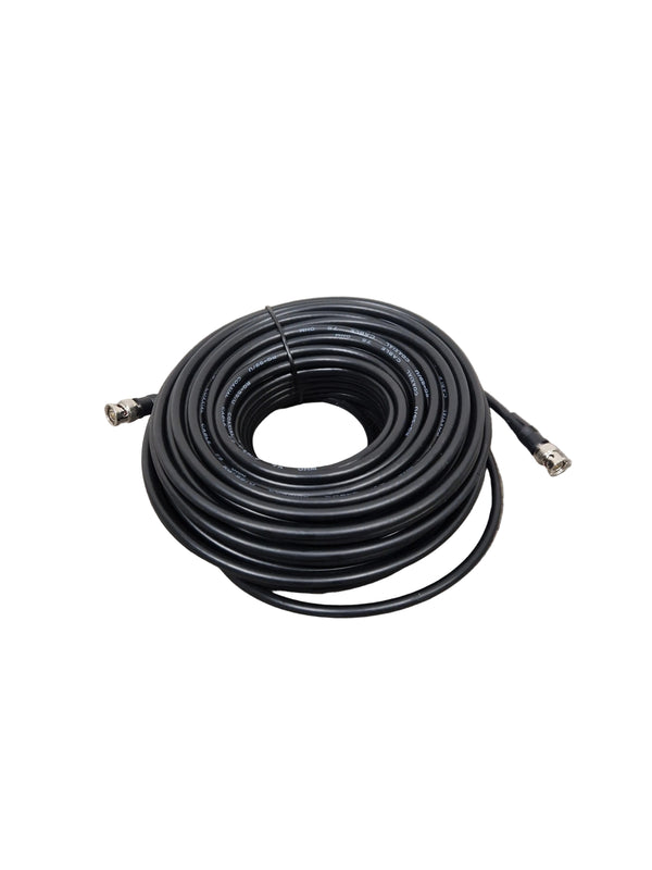 50FT Coaxial Cable Black 75 Ohms - High-Performance Signal Transfer - Excellent