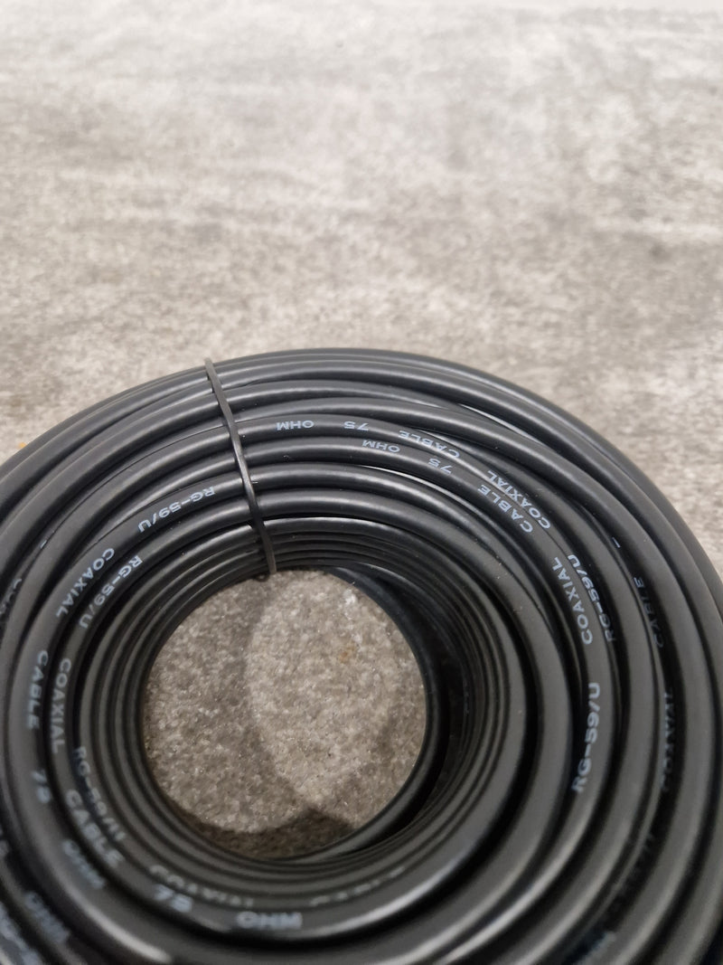 50FT Coaxial Cable Black 75 Ohms - High-Performance Signal Transfer - Excellent - Image 9