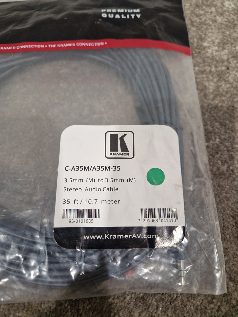 Kramer 35FT 3.5mm TO 3.5mm Cable - Durable Stereo Connection - Excellent - Image 15