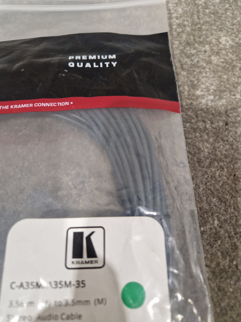 Kramer 35FT 3.5mm TO 3.5mm Cable - Durable Stereo Connection - Excellent - Image 4