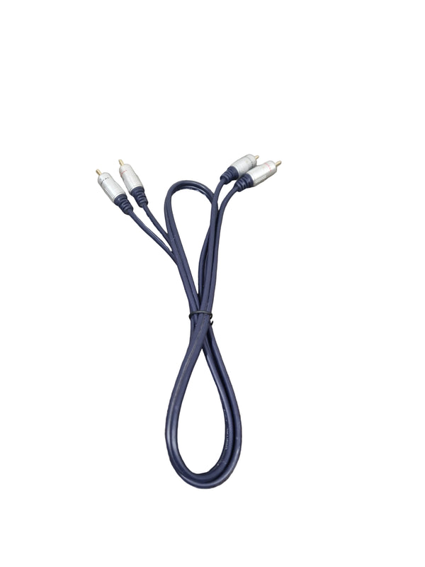 High Quality Dark Blue RCA Cable 2FT - Premium Audio Signal - Excellent