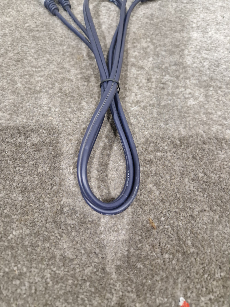 High Quality Dark Blue RCA Cable 2FT - Premium Audio Signal - Excellent - Image 2