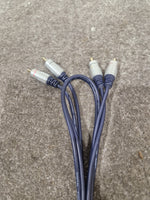 High Quality Dark Blue RCA Cable 2FT - Premium Audio Signal - Excellent - Image 5