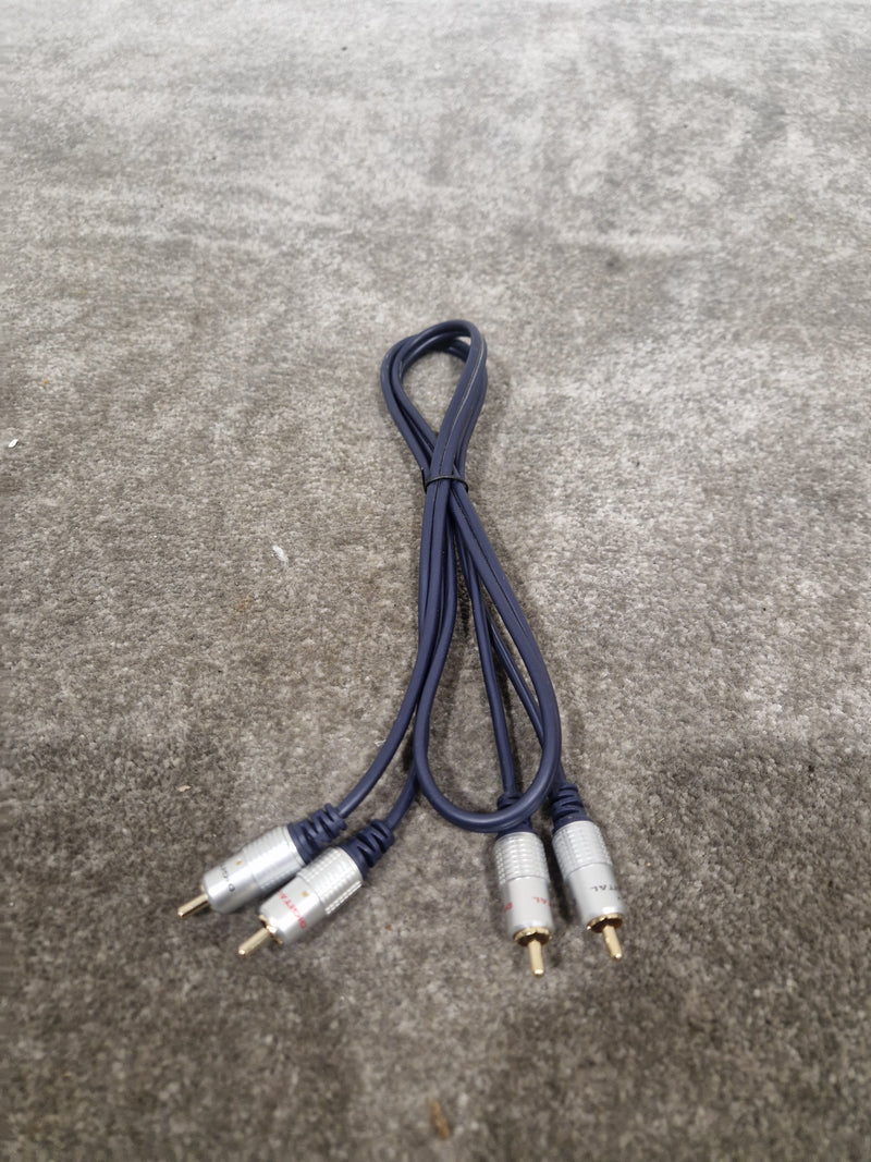 High Quality Dark Blue RCA Cable 2FT - Premium Audio Signal - Excellent - Image 10