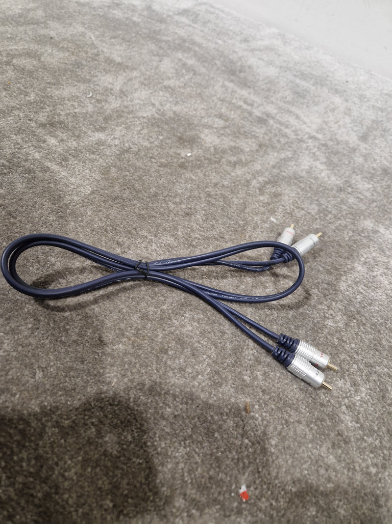 High Quality Dark Blue RCA Cable 2FT - Premium Audio Signal - Excellent - Image 9