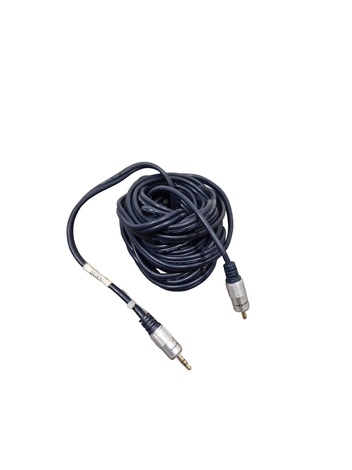 High Quality Dark Blue RCA TO 3.5mm Cable 12FT - Premium Audio Connection - Excellent