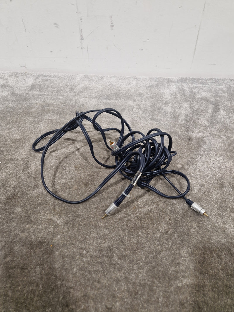 High Quality Dark Blue RCA TO 3.5mm Cable 12FT - Premium Audio Connection - Excellent - Image 11
