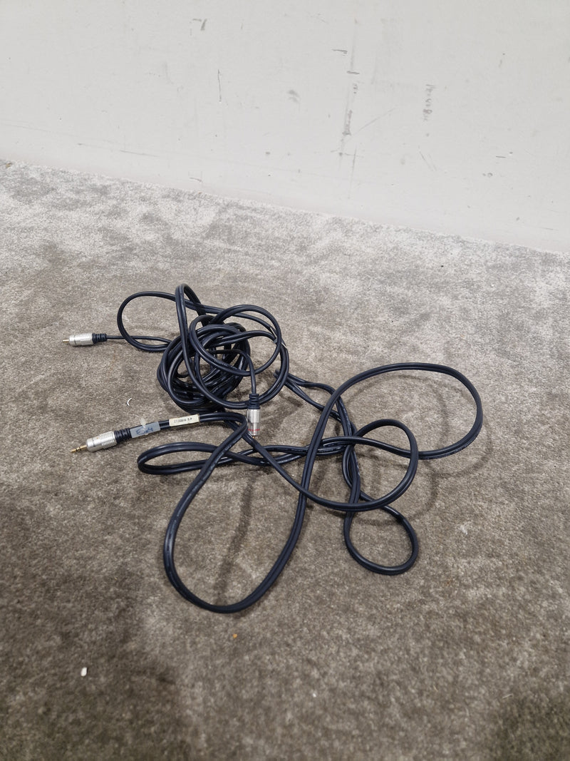 High Quality Dark Blue RCA TO 3.5mm Cable 12FT - Premium Audio Connection - Excellent - Image 12