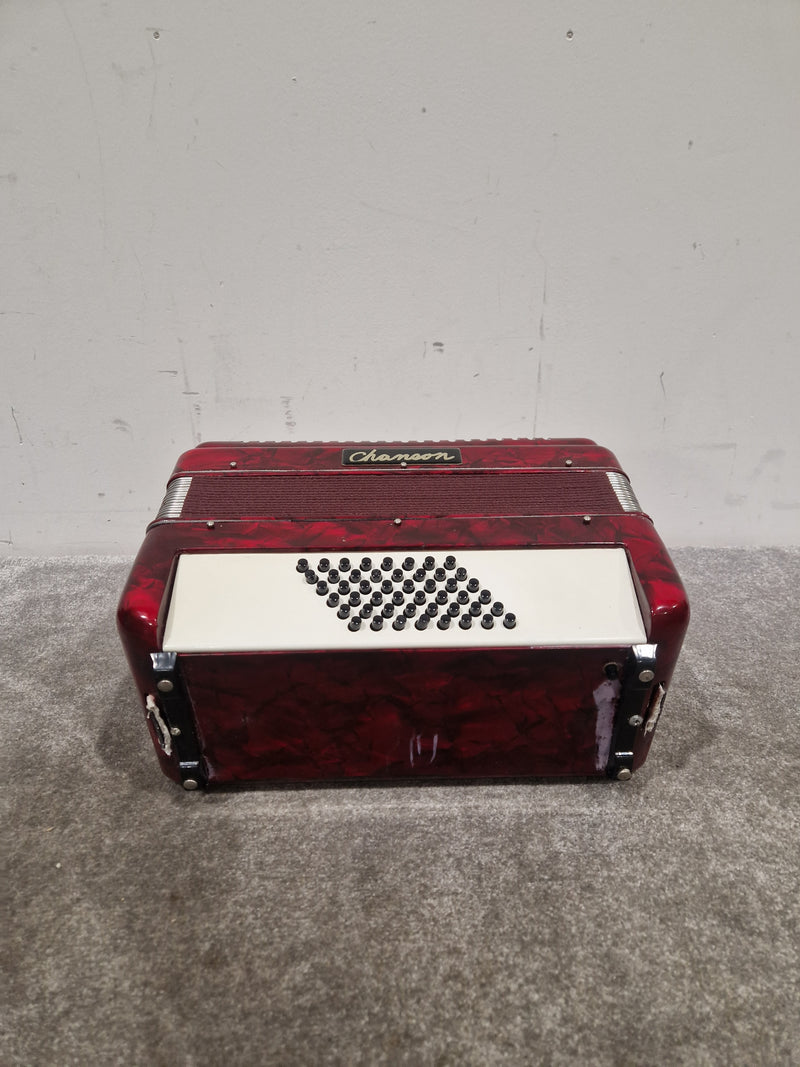 CHANSON 26 KEY-48 BASS - Compact Accordion - Good w/ Hard Case - Image 6