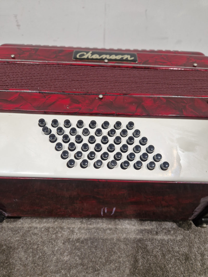 CHANSON 26 KEY-48 BASS - Compact Accordion - Good w/ Hard Case - Image 22