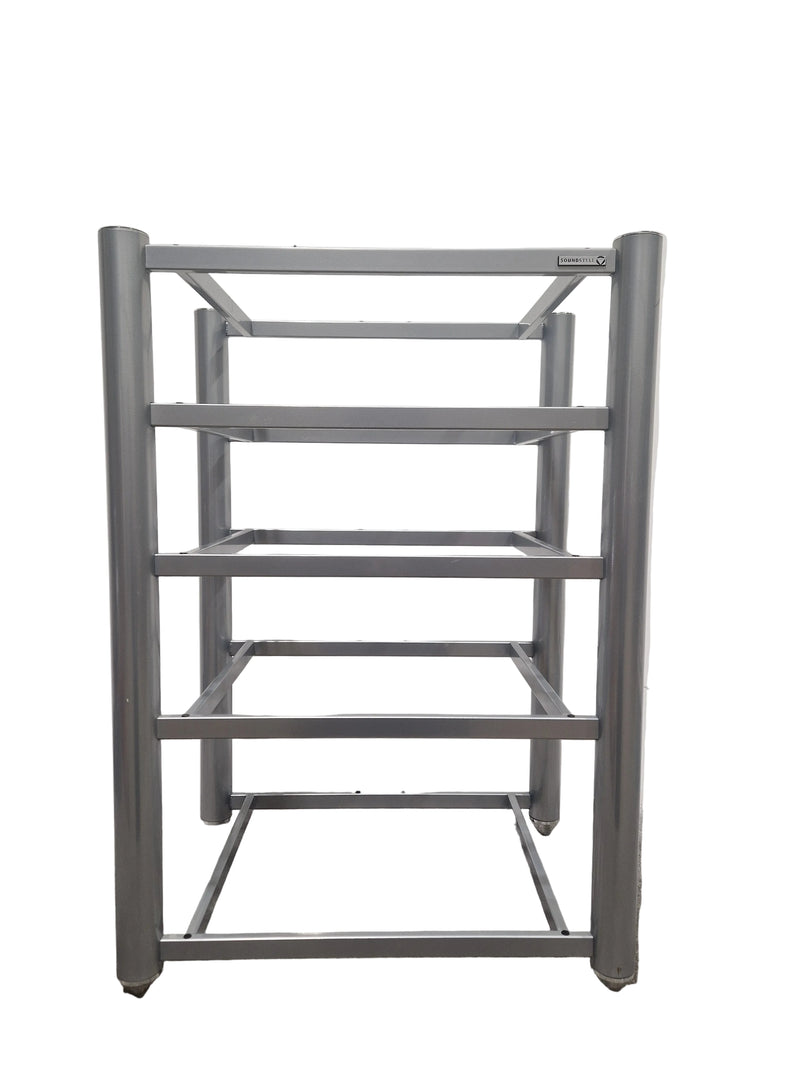 Soundstyle HI-FI Rack Silver 5 Glass Layers - Modern Audio Stand - Excellent - Image 1