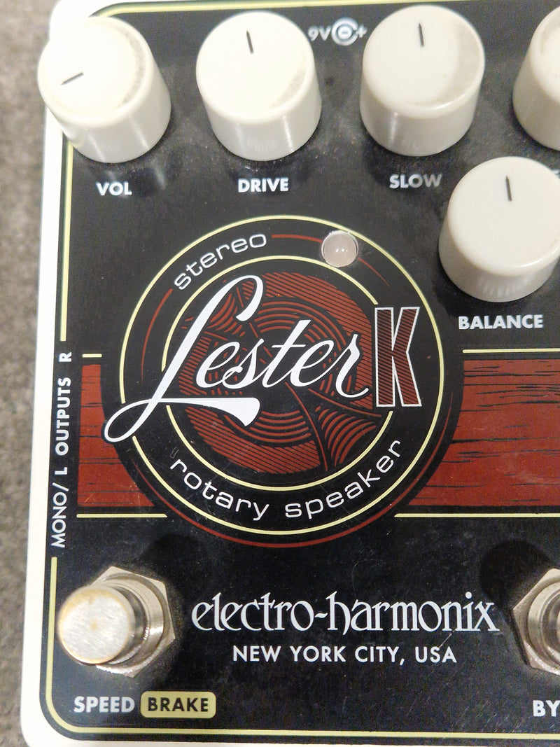 Electro Harmonix Lester K Stereo Rotary Speaker Effects Pedal - Warm Rotary Sound - Excellent w/ Power Supply - Image 4