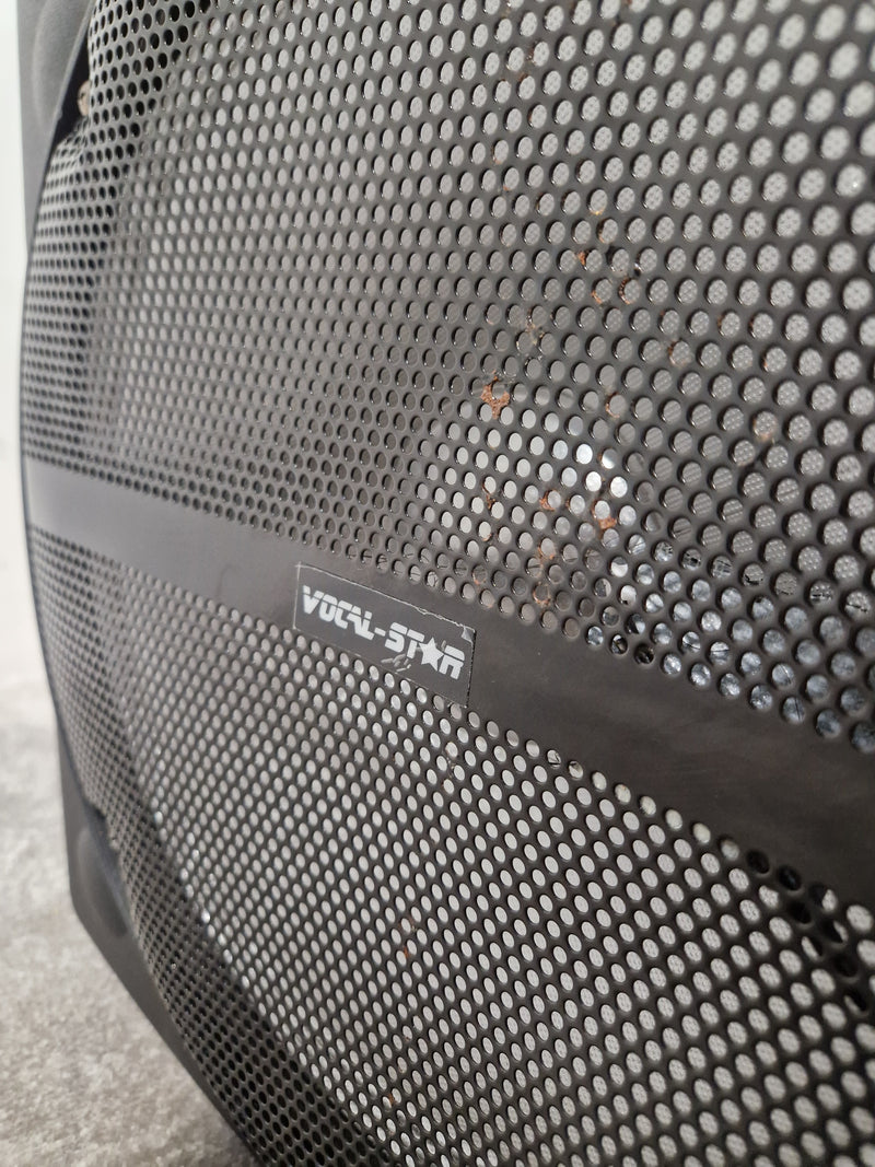 Vocal Star Speaker VS-P120 Portable PA System - Dual Mic Inputs - Fair w/ Power Supply & Microphone pair - Image 18
