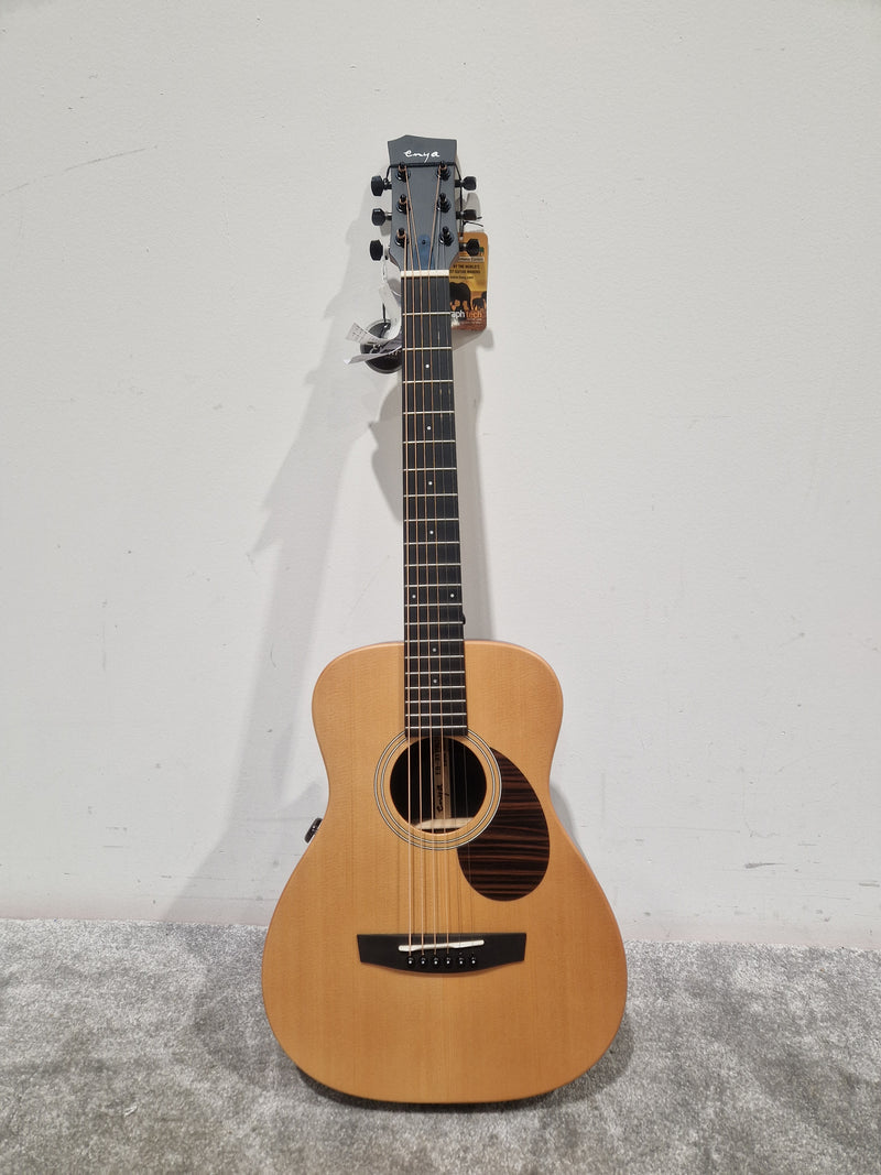 Enya EB-X1 Pro Max 3/4 Electro-Acoustic Guitar - Rich Tonewood - Excellent w/ Soft Case & Guitar Accessories - Image 2