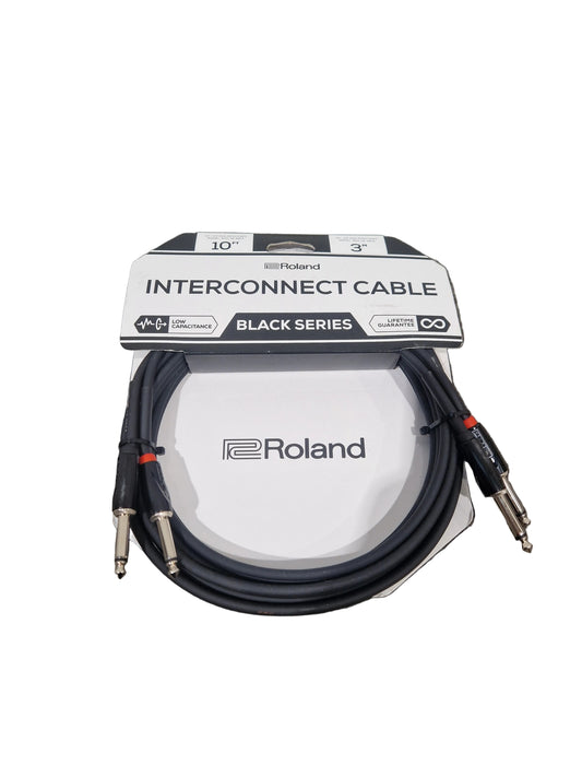 Roland interconnect cable on a textured surface