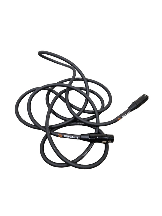 Roland 5FT Black Microphone Cable - Durable Design - Excellent